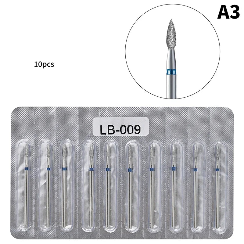 10-pack Diamantborr för Naglar
