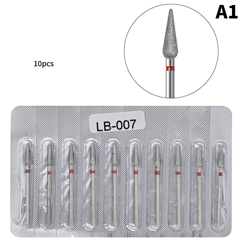10-pack Diamantborr för Naglar