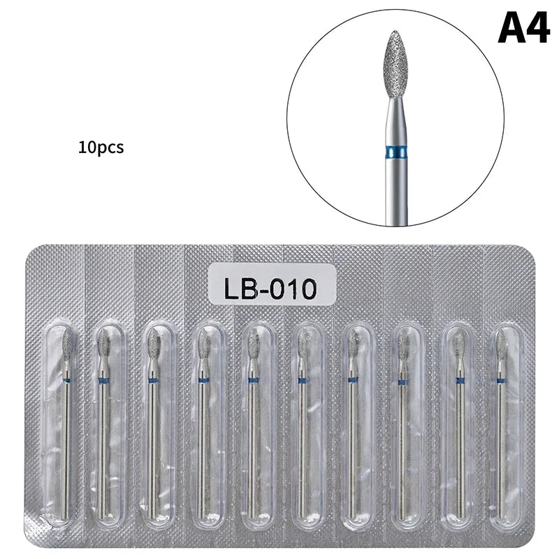 10-pack Diamantborr för Naglar