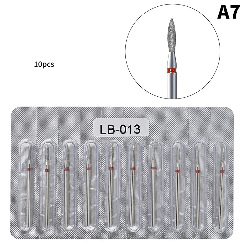 10-pack Diamantborr för Naglar