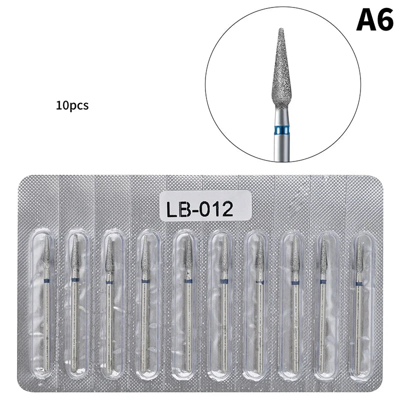 10-pack Diamantborr för Naglar