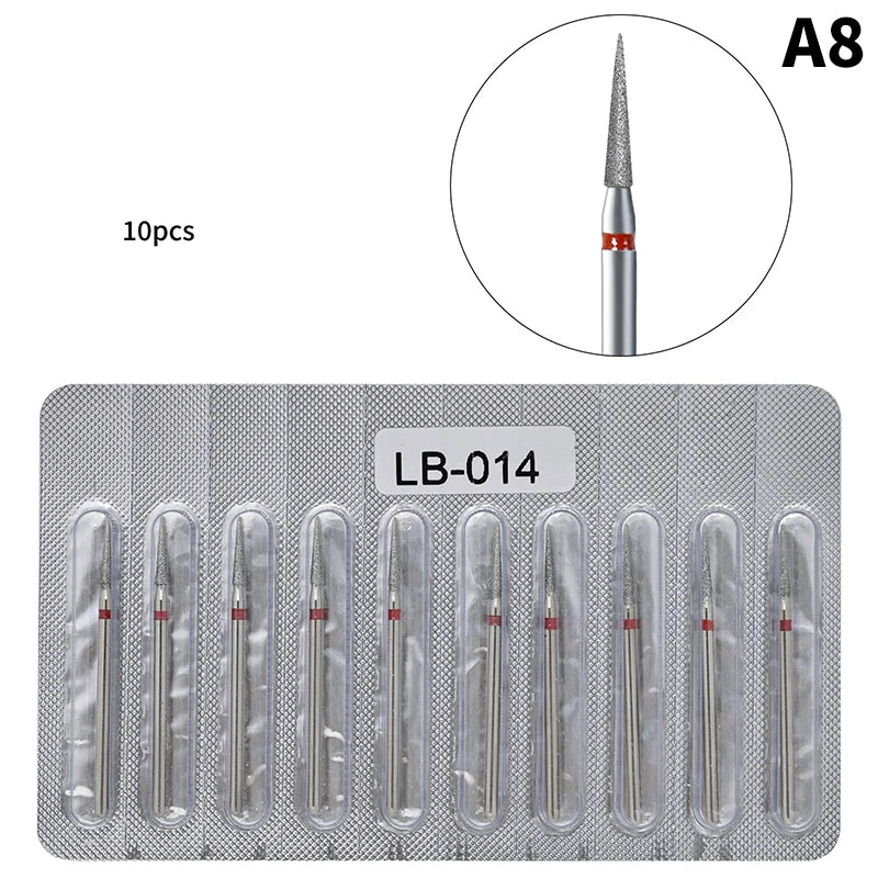 10-pack Diamantborr för Naglar