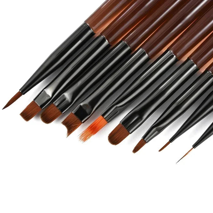 Nail Art Penselset 9-pack