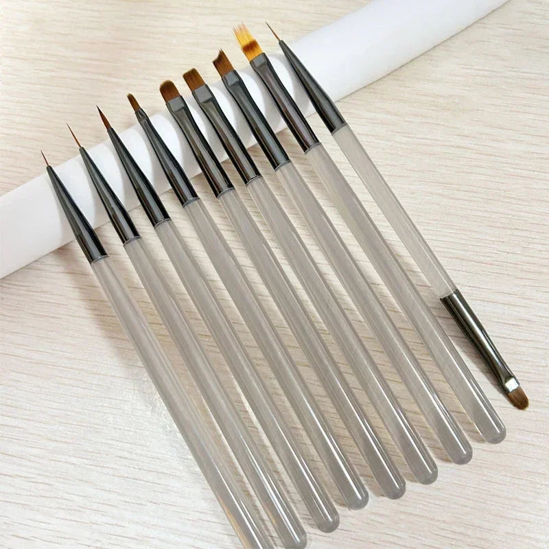 Nail Art Penselset 9-pack
