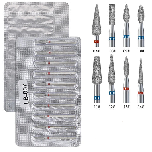 10-pack Diamantborr för Naglar